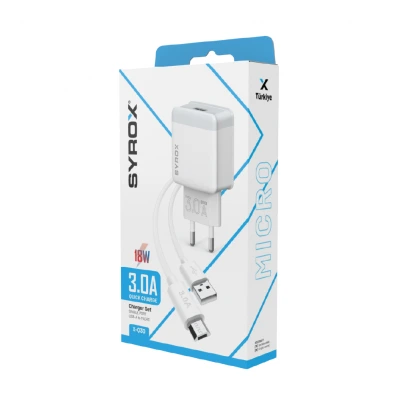 Syrox Syx-Q30 Micro 3A Quıck Hızlı Ev Şarj