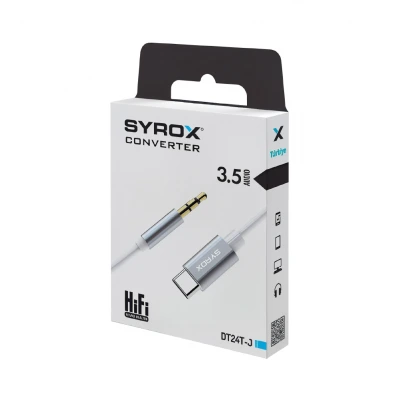 Syrox Type-C Aux Kablo DT24T-J