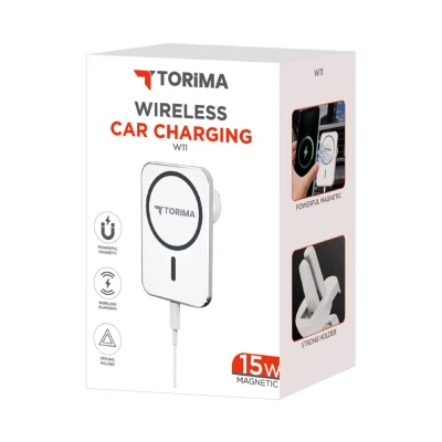 Torima W11 Araç İçi Mıknatıslı Telefon Tutucu | Kablosuz Şarj Cihazı