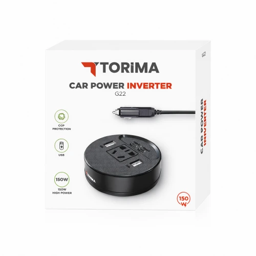 Torima G22 Araç Çakmaklık 220V Soket Dönüştürücü | 150W