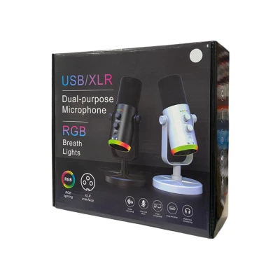 YU7 Profesyonel Podcast Vokal Kayıt Mikrofonu | USB - XLR Çift Çıkışlı