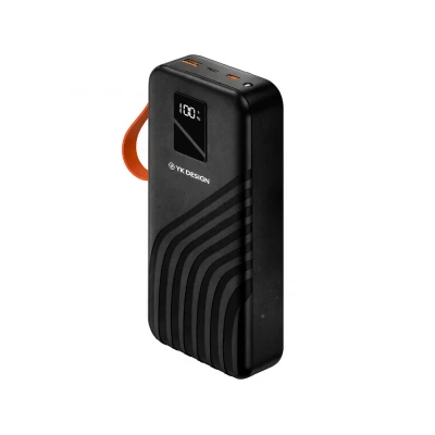 YK Design YK-PB5016 20000 mAh 22.5W Lcd Göstergeli 2 Kablolu Powerbank
