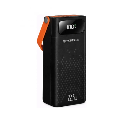 YK Design YK-PB5018 30000 Mah 22.5W Lcd Göstergeli Powerbank | Kamp Işığı
