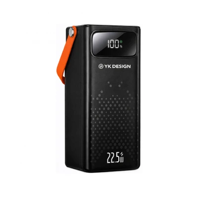 YK Design YK-PB5020 50000 Mah 22.5W Lcd Göstergeli Powerbank | Kamp Işığı