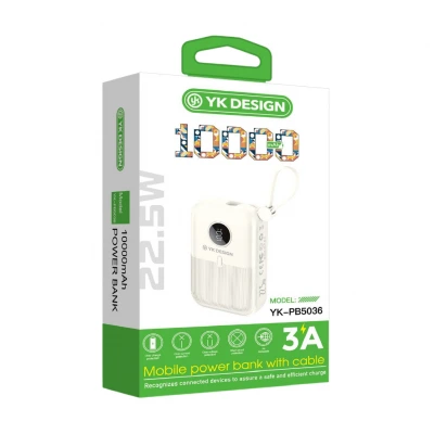 YK Design YK-PB5036 10000 mAh 22.5W Lcd Göstergeli Powerbank