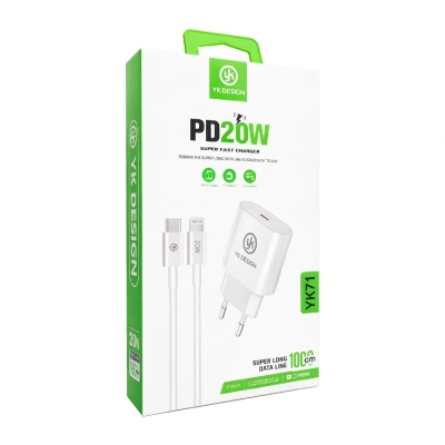 Yk Design YK71 20W Pd Lightning Şarj Aleti