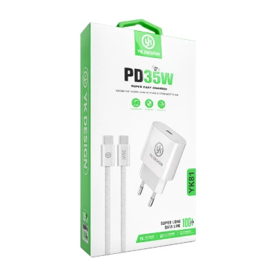 Yk Design Yk81 35W Pd Type-C Şarj Aleti