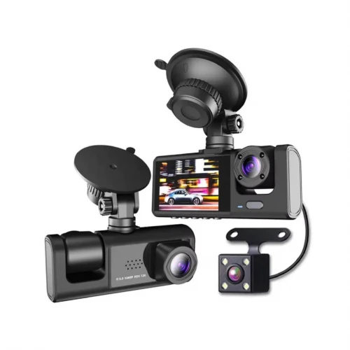 YK Design C309 Araç İçi Kamera | Full HD 1080P | 3 Kamera
