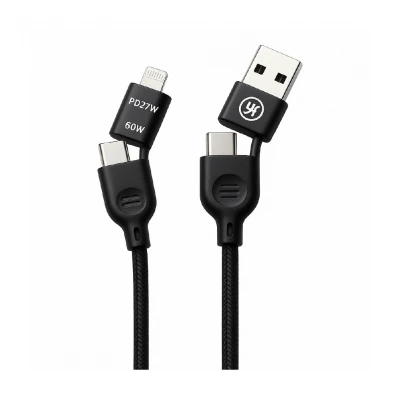 Yk Design K310 60W PD Type-C | Lightning Kablo | 4in1
