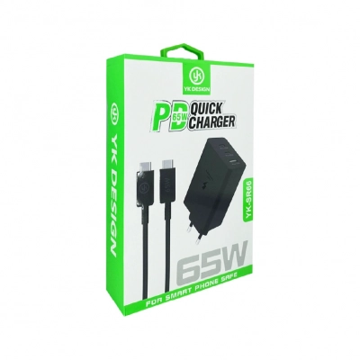 Yk Design SR66 65W Pd Type-c Şarj Aleti