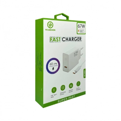 Yk Design SR67 67W Pd Type-c Şarj Aleti