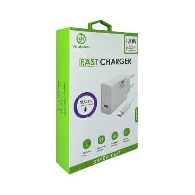 Yk Design SR69 120W Type-c Şarj Aleti | Turbo Gösterge Sayacı
