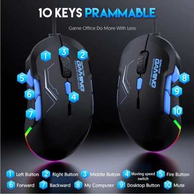 YK Design X12 Oyuncu Mouse | 10 Tuş