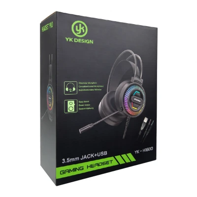 Yk Design YK-H1600 USB Kablolu Mikrofonlu Oyuncu Kulaklığı