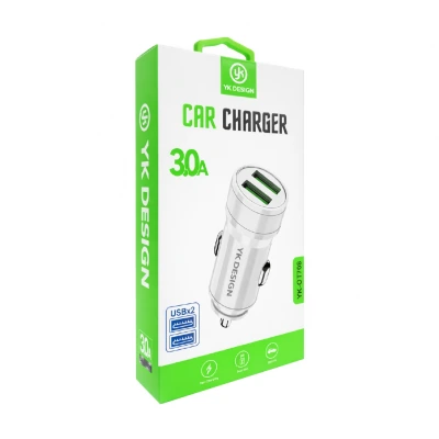 YK Design YK-OT708 3A Oto Başlık | 2xUSB Çıkış