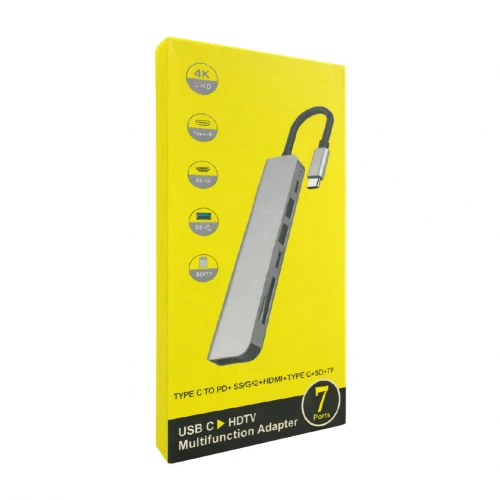 YK3543 Type-C To 7in1 Dönüştürücü | 4K UHD