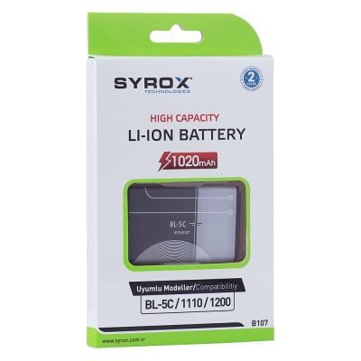 Syrox Syx-B107 BL5C Batarya Syrox Syx-B107 BL5C Batarya