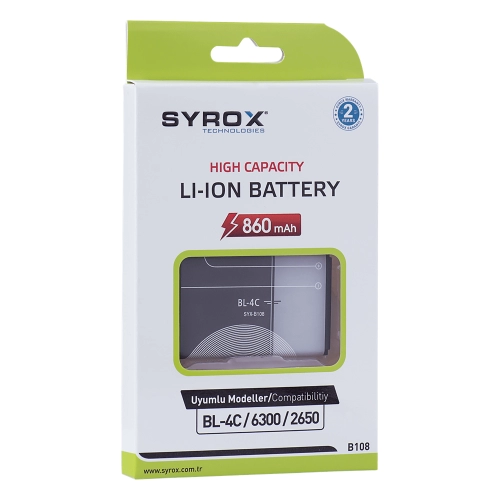 Syrox Syx-B108 4C Batarya Syrox Syx-B108 4C Batarya