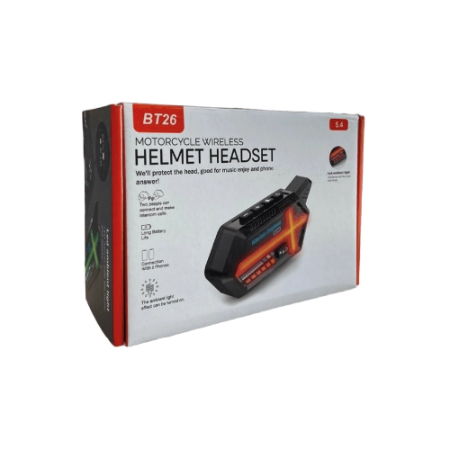 BT26 Kask Kulaklığı Intercom Sistemi | 2 Eşleşmeli
