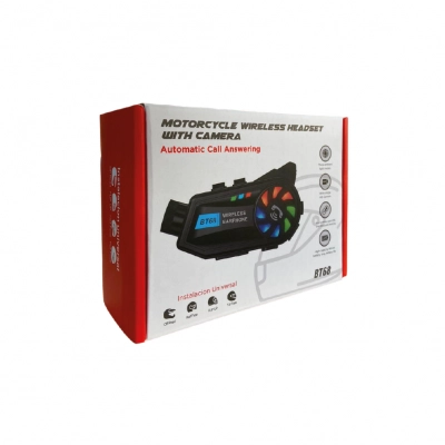 BT68 Kameralı Kask Kulaklığı Intercom Sistemi