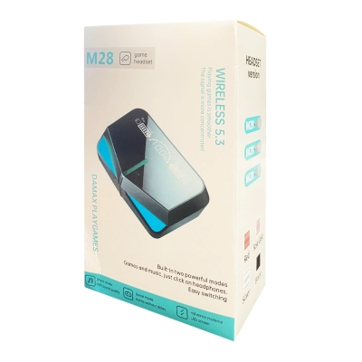 M28 Bluetooth 5.3 Oyuncu Kulaklık | Powerbanklı M28 Bluetooth 5.3 Oyuncu Kulaklık | Powerbanklı