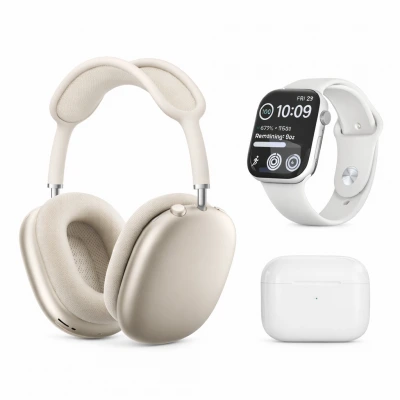 Karler Bass K32 Combo Akıllı Saat 46mm| 7 Kordon | Kulak Üstü Kulaklık Ve Bluetooth Kulaklık Hediye