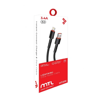 Mtl MT2016 3.4A Lightning Usb Data Şarj Kablosu