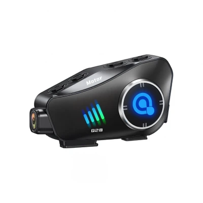 Q28 Kameralı Kask Kulaklığı Intercom Sistemi