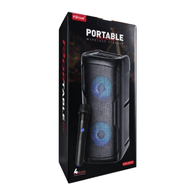 KTS-2032 Bluetooth Speaker 2 x 4"| FM Radio | Kablosuz Mikrofon