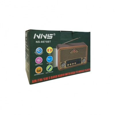 NNS Ns-6675BT Bluetooth Speaker FM AM SW Radyo