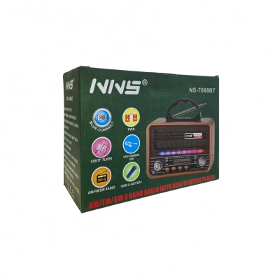 NNS Ns-7068BT Bluetooth Speaker FM AM SW Radyo