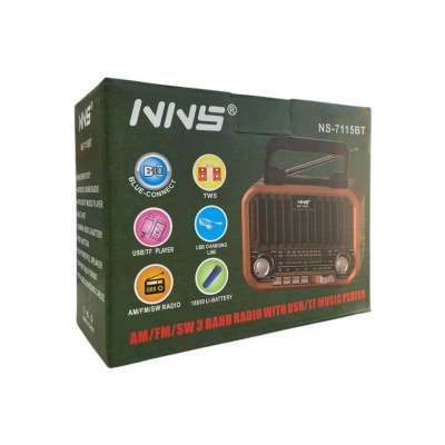 NNS Ns-7115BT Bluetooth Speaker FM AM SW Radyo