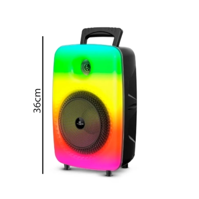 GTS-1802 Flame Rgb Ledli Bluetooth Hoparlör 8" | Mikrofonlu