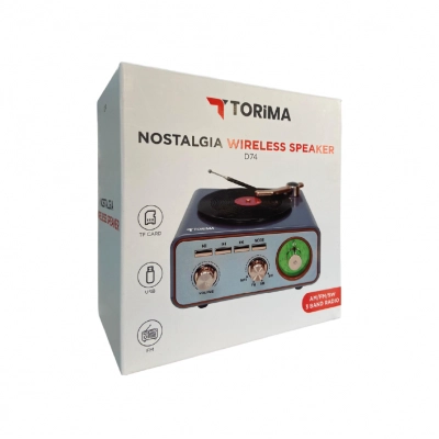 Torima D74 Bluetooth Speaker FM AM SW Radyo | Nostaljik Pikap