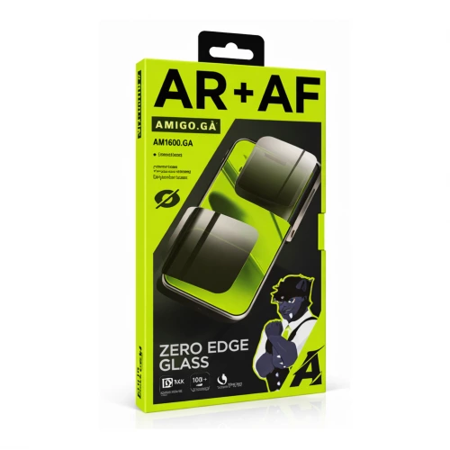 Amigo.Ga Iphone 17 Pro Zero Edge Kenarlıksız Esd Anti Statik Hayalet Kırılmaz Cam