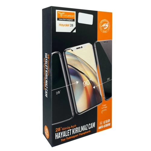 Lucatech İphone 13 Pro Max | 14 Plus Hayalet Kırılmaz Cam| ESD Anti Static Lucatech İphone 13 Pro Max | 14 Plus Hayalet Kırılmaz Cam| ESD Anti Static