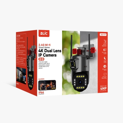 Blic Blm49 Çift Lens 4MP 4K Ultra HD İp Kamera | 8x Zoom Blic Blm49 Çift Lens 4MP 4K Ultra HD İp Kamera | 8x Zoom