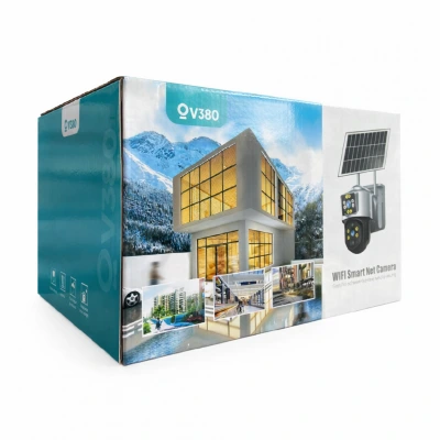 Leerfei V380 WiFi Akıllı IP Kamera | Güneş Enerjili