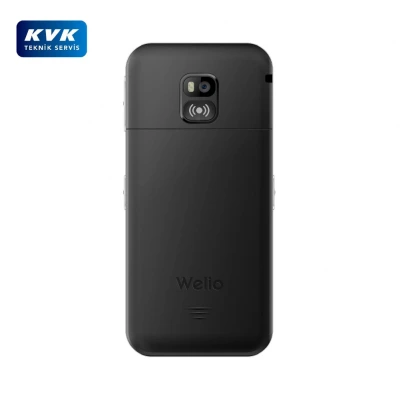 Welio Wkey T200 Kameralı Tuşlu Telefon | KVK Garantili | Gümüş Siyah