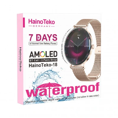 HainoTeko 18 Amoled Ekran Akıllı Saat | 3 Kordon