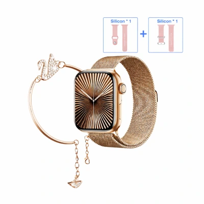 HainoTeko SQ-16 Mini Bayan Akıllı Saat | 3 Kordon | Bileklik