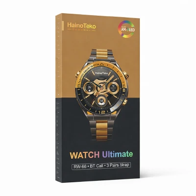 HainoTeko RW-68 Amoled Ekran Akıllı Saat | 3 Kordon