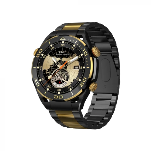 Kalobee SK4 Pro Max Super Amoled Ekran Akıllı Saat | 2 Kordon | Gold Siyah