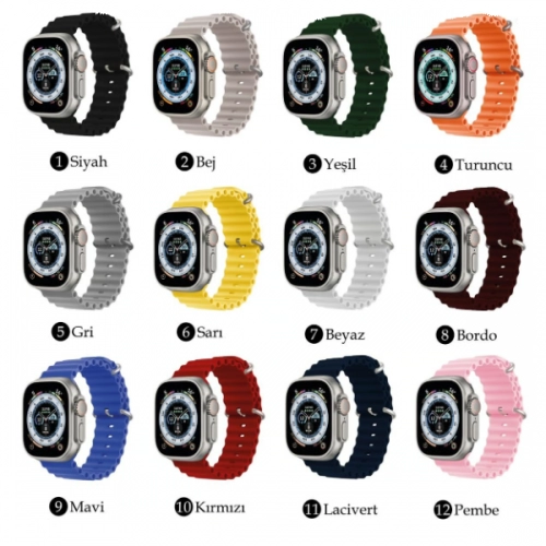 Ocean Akıllı Saat Kordonu | 42 | 44 | 45 | 49 mm Ocean Akıllı Saat Kordonu | 42 | 44 | 45 | 49 mm