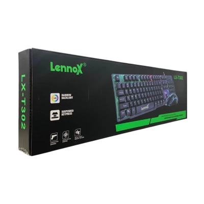 Lennox LX-T302 Kablolu RGB Oyuncu Klavye | Mouse Set