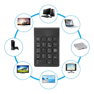Onezero ZR26 2.4G Kablosuz Şarjlı Mini Nümerik Klavye
