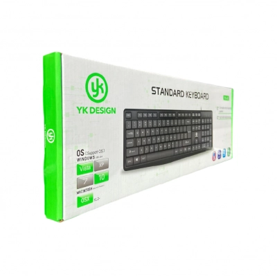 YK Design YK-40 USB Kablolu Türkçe Q Klavye | Sessiz | Ergonomik