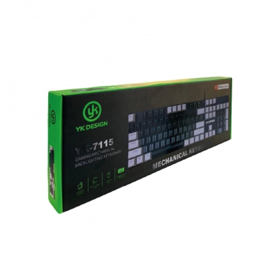 YK Design YK-7115 Mekanik Işıklı Kablolu Türkçe Q Klavye 