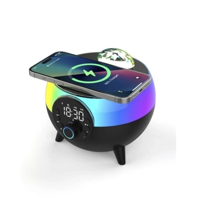 HM-2310 RGB Işıklı Çalar Saatli Bluetooth Speaker | Magsafe Şarj Standı HM-2310 RGB Işıklı Çalar Saatli Bluetooth Speaker | Magsafe Şarj Standı