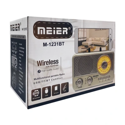 M-1231BT Bluetooth Speaker FM AM SW Radyo 3"